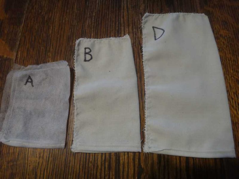 Squash pollination bags